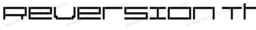 Reversion Thin字体转换